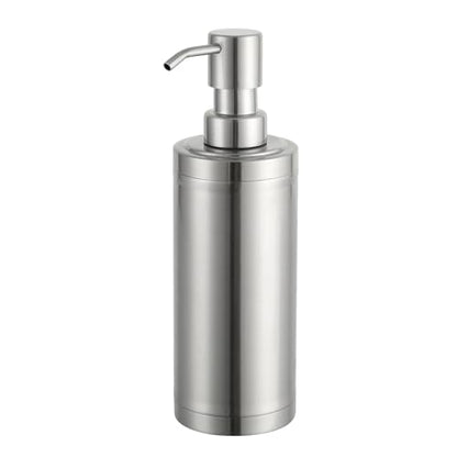 Brushed Nickel Soap Dispenser Stainless Steel Metal Pump Hand Lotion Bottle for Bathroom, Bedroom and Kitchen(300ML/10.15Ounce)