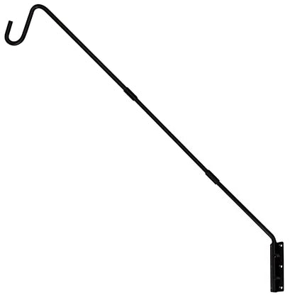 Juegoal Heavy Duty Deck Hook, 25 Inch or 36 Inch Wall Mounted Extended Reach Deck Hook Wall Pole Plant Bracket for Hanging Bird Feeder, Plants, Suet Baskets, Lanterns, Wind Chimes
