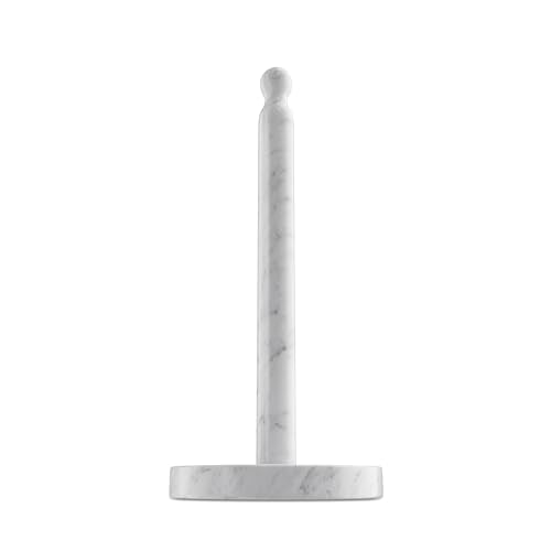 Carrara Marble Paper Towel Holder Countertop, 6" G... (Bianco Carrara | Stone)