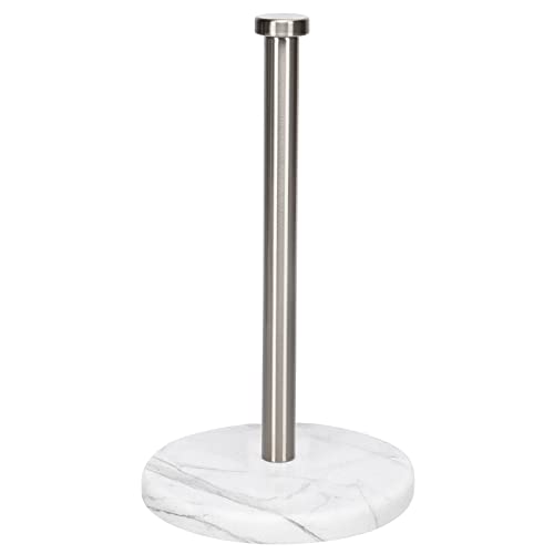 Standing Paper Towel Holder, Kitchen Paper Towel T... (Brushed Nickel | Marble)
