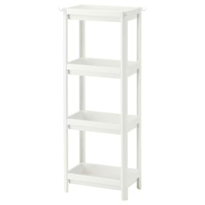 HIEEY 4 Tier Bathroom Shelf,Bathroom Rack, Shelves Organizer, for Laundry Pantry Kitchen Narrow Places
