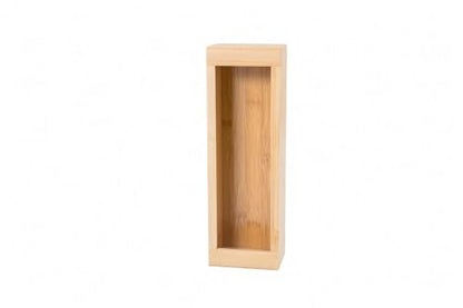 Lipper International Bamboo Storage Bag Organizer Holder and Dispenser for Kitchen Drawer or Countertop, Gallon Size