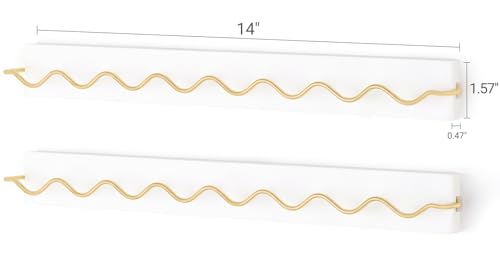 Mkono Wall Sunglass Organizer, Wood Hanging Glasses Holder Storage 2 Pack | Space Saving, Holds 8 Eyewear Pairs, Eyeglass Display, Easy to Install, for Entryway Bedroom Living Room Girl Room Gift Ideal