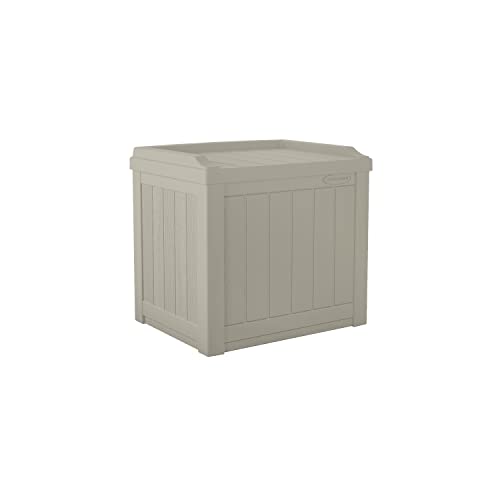 Outdoor Storage Box - 22 Gallon Light Taupe Resin... (Light Taupe | Plastic, Resin)