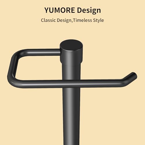 Hand Towel Holder Stand Countertop, Pro Max Matte Black | Towel Rack Free Standing Towel Bar Hanger for Bathroom Kitchen