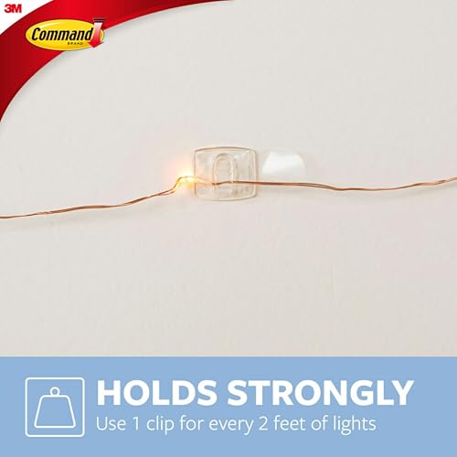 Command 17026CLR-ES Decorating Clips, Clear, 20-Clips (2 Pack)