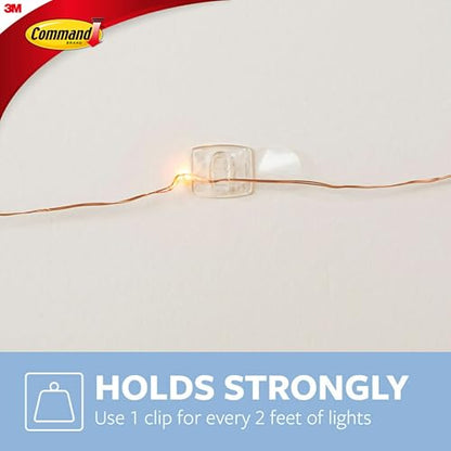 Command 17026CLR-ES Decorating Clips, Clear, 20-Clips (2 Pack)