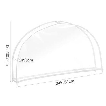 18 Pack Clear Shoulder Covers with 2" Gusset, 24" Wide x 12" High, Vinyl Dust Protectors for Hanging Clothes, Suits, Coats, Dresses, Closet Organizer
