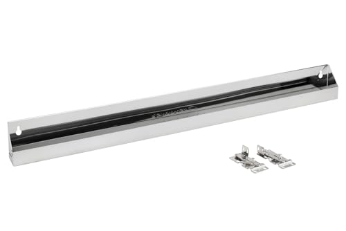 Rev-A-Shelf 31" Slim Tip-Out Sink Tray for Kitchen and Bathroom Base Cabinets, Stainless Steel Sponge Holder, Min Opening Width of 33.25", Silver, 6541-31-52