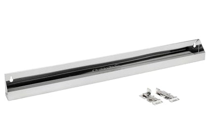 Rev-A-Shelf 31" Slim Tip-Out Sink Tray for Kitchen and Bathroom Base Cabinets, Stainless Steel Sponge Holder, Min Opening Width of 33.25", Silver, 6541-31-52