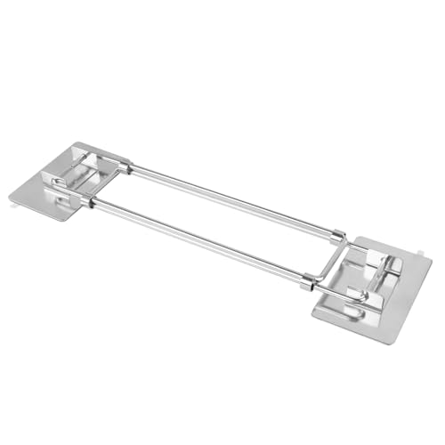 RV Shower Corner Storage Bar,Camper Must Have Organizer Accessories | Keeps Shampoo and Soap Bottles Organized, Adjustable Length Angle, RV Corner Fit, Adhesive Install, Stainless Steel- 2 Pack