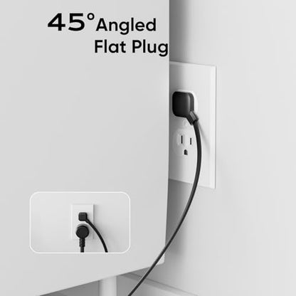 Desk Clamp Power Strip, 4 AC Outlets 4 USB Ports, Fit 1.7in Tabletop Edge | PD 20W Flat Plug Charging Station, 6FT Extension Cord for Dorm, Office, Gaming Room