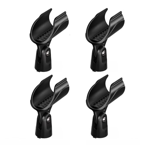 WA371 Wireless Microphone clip Clamp Holder for al... (black | Plastic)