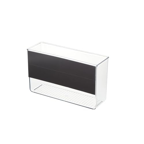 iDesign Magnetic Large Clear Plastic Organizer Bins | Laundry Room Storage