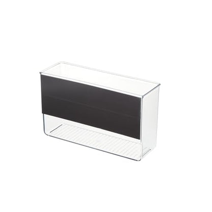 iDesign Magnetic Large Clear Plastic Organizer Bins | Laundry Room Storage