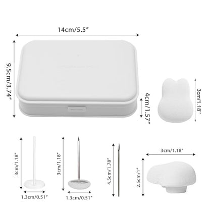 MQUPIN Duvet Clips Set 16 Pcs, Duvet Cover Pins Comforter Inside Duvet Insert Holder, Non-Slip Quilt Fixator Sheet Fasteners for Quilt, Cushions, Curtains(Bunny)