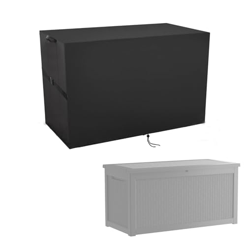 Outdoor Storage Box Cover for TARKARI 320 Gallon Deck Box | Waterproof Resin Storage Bin Cover Deck Box Covers-68" L x 32" W x 33" H