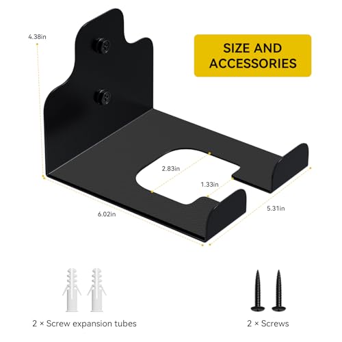 Garage Organizer Trimmer Rack, Garden Power Tool Hanger Weed Whackers Holder Wall Mounted for Grass Trimmer, Hedge Trimmer, Garage Trimmer, Garden Tools,1 Pack