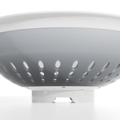 5 Quart Premium Collapsible Colander with Reinforced Handles | BPA-Free Silicone Folding Strainer, Space-Saving Modern Kitchen Drainer for Pasta, Produce & Everyday Cooking