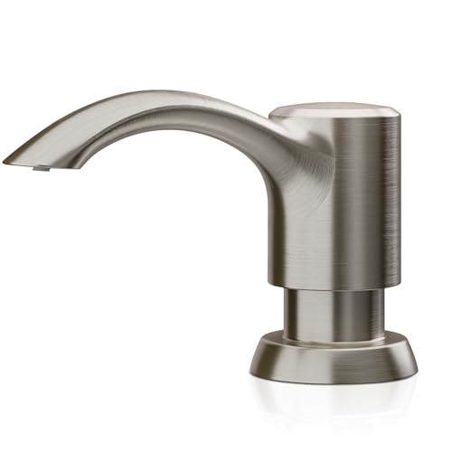 Built in Kitchen Sink Soap Dispenser (Brushed Nick... (Brushed Nickel | Plastic)
