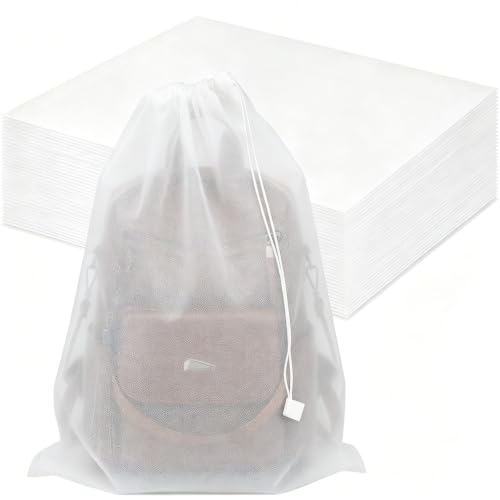 Dust Bags for Handbags, 30 Pcs, 19.68x23.62 Inches | Non-Woven, Reusable Protector Covers, Fits Backpacks, Boots, Closet Organizer for Travel & Home
