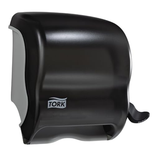 Paper Hand Towel Roll Lever Dispenser Smoke H21, H... (4 Count | Smoke | Plastic)