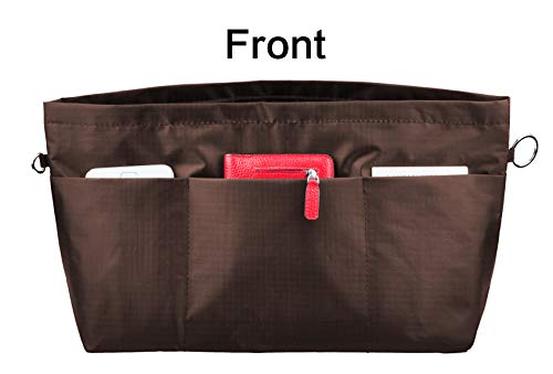 Vercord Handbag Purse Tote Pocketbook Organizer Insert Zipper Closure 11 Pockets 3 Sizes Many Colors