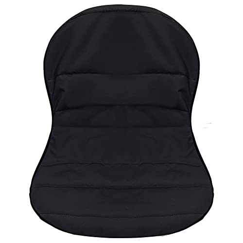 Black Riding Lawn Mower Tractor seat Cover for kubota Craftsman Husqvarna John Deere cub Cadet wheatherproof Padded Comfort fits 12.5''-14'' backrest 3storage Pockets