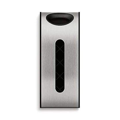 simplehuman Wall Mount Grocery Bag Dispenser, Brushed Stainless Steel