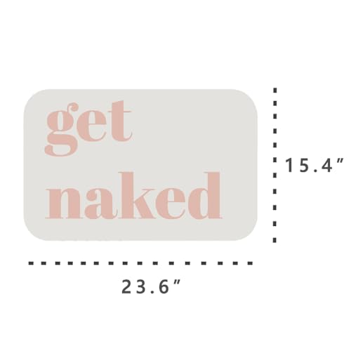 Get Naked Patterns Diatomite Stone Bath Mat Shower Mat Quick-Dry, Non-Slip, Easy to Clean for Bathroom Floor