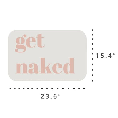 Get Naked Patterns Diatomite Stone Bath Mat Shower Mat Quick-Dry, Non-Slip, Easy to Clean for Bathroom Floor