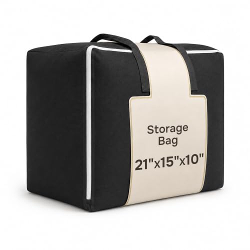 Blanket and Comforter Storage Bag with Handles for...