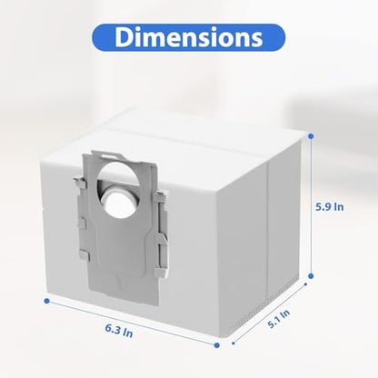 16 Pack Q7 Q5 Q10 S5 Plus Dust Bag for Roborock Q7 M5+, Q10 S5+, Q5 Max+ | Q10 X5+, S8+, S8 Pro Ultra, Q7 Max+/Max, Q8 Max+, S7 Pro Ultra, Q5, Q5+, Q7, S7 MaxV Ultra Robot Vacuum, 3.5L Large Capacity