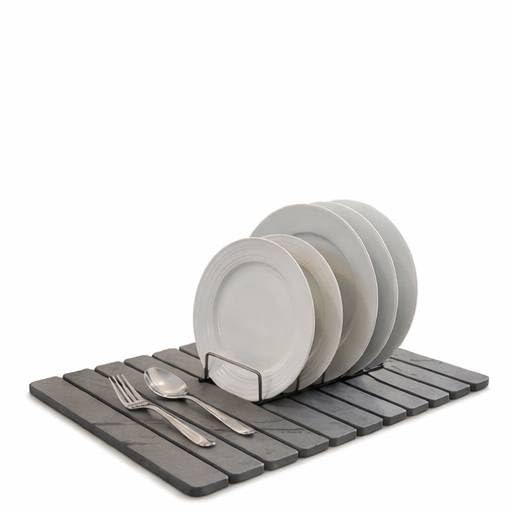 Foldable Stone Bath Mat, Diatomaceous Earth Bath Mat, Super Absorbent & Quick Dry Shower Mat, Non-Slip Diatomite Bathroom Floor Mat, Easy to Clean