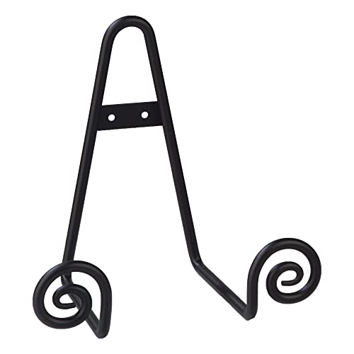 Decorative Scroll Rack, Large Black Display (4.5 I... (Black | Iron)
