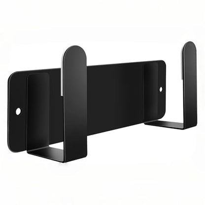 Bathroom Scale Holder Wall Mounted Pot Lid Holder, 304 Stainless Steel Multi-Functional Storage for Cutting Boards, Self-Adhesive & Screw Mounting, Kitchen Bathroom Organizer (Black)