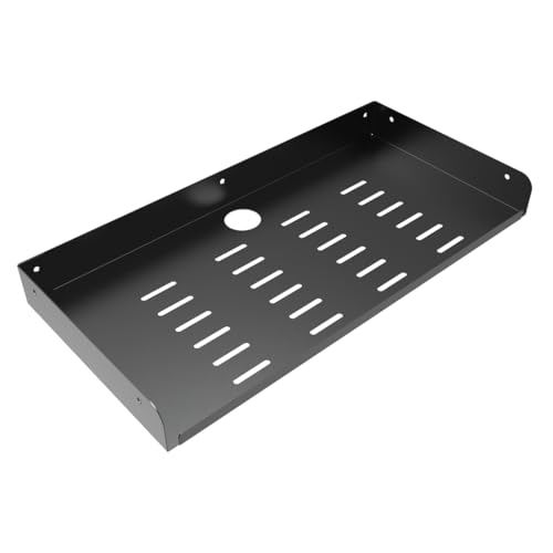 Metal Floating Wall Mounted Shelf Bracket 16.6" W for TV Box | AV, TV Accessories, WiFi Router, Cable Boxes, DVD Player, Games Consoles or Other Small Projectors (16.6 inches Width)