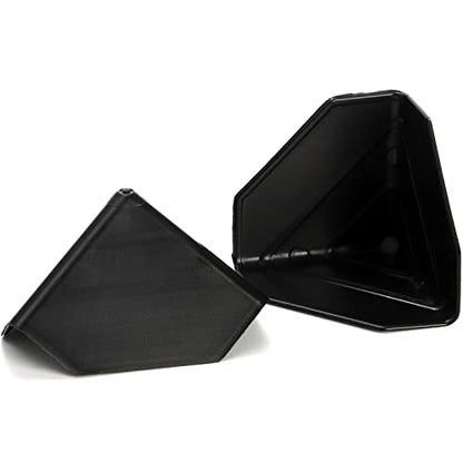 200 Pcs Packaging Edge Protectors, Plastic Heavy Duty Shipping Box Corner Protectors Corner Guards for Boxes, Cartons, Panel Packaging, Black, 2.4'' L x 2.4'' W x 2.4'' H