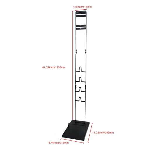 EZ SPARES Vacuum Stand fDocking Storage Station,cpmpatible with Dyson V6 V7 V8 V10 V15 V11 DC30 DC31 DC34 DC35 DC58 DC59 DC62 Cordless Stick Vacuum Cleaners,Stable Metal Storage Bracket Holder(Black)