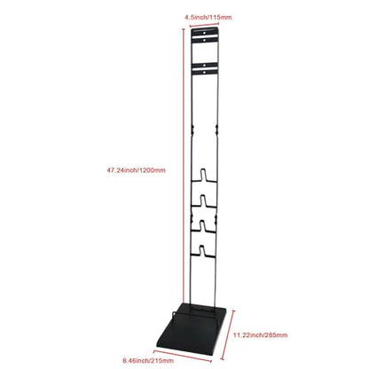 EZ SPARES Vacuum Stand fDocking Storage Station,cpmpatible with Dyson V6 V7 V8 V10 V15 V11 DC30 DC31 DC34 DC35 DC58 DC59 DC62 Cordless Stick Vacuum Cleaners,Stable Metal Storage Bracket Holder(Black)