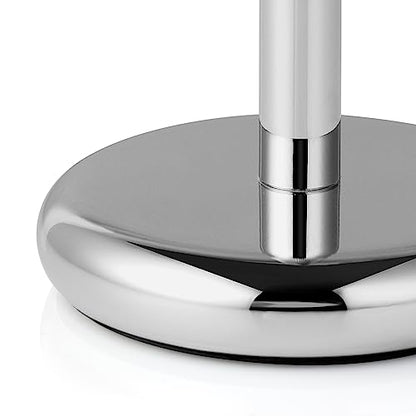 Perfecto Deluxe Chrome Razor and Brush Stand - The Best Safety Razor Stand. This Will Prolong The Life of Your Shaving Brush, metal