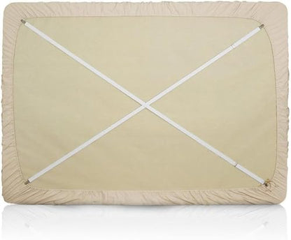 Extend 20" to 78" Adjustable 4-Piece Under Sofa, Mattress, Bed Sheet Fastener, Long Strap Clip Bands BDJ01