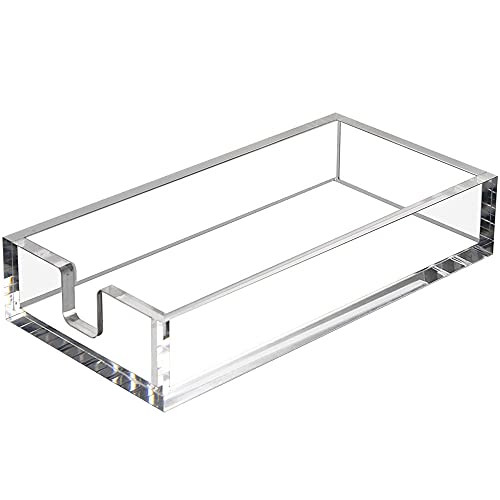 Acrylic Napkin Holder for Bathroom, Guest Towel Ho... (Clear | Acrylic)