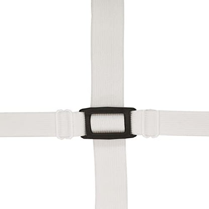 Bed Sheet Straps Adjustable Crisscross Sheet Clips Suspenders to Keep Your Bed Tidy (White)