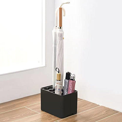 GeLive Umbrella Stand Rack Umbrella Holder with Drip Tray for Entryway Corner Space Saving Organizer Home Office Decor Stored 10 Umbrellas (Black)