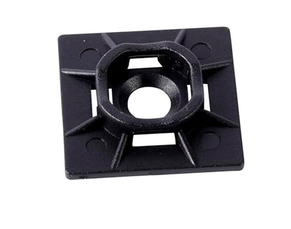 Gardner Bender MB-20UVB Cable Tie Mounting Base, 1 Inch. x 1 Inch., Wire / Cord Management Industrial and Household Use, 100 Pk., UV Resistant Black