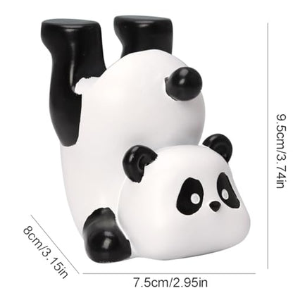 Cute Panda Glasses Display Stand for Nightstand, Funny Decorative Eyeglass Sunglass Holder, Home Office Desk Decoration (Handstand Panda)