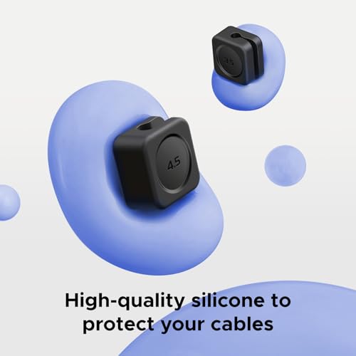 UGREEN Desk Cable Organizer, Magnetic Cord Holder 6 Pack, Silicone Cable Clip with Strong Magnet, 2 Sizes for Charging Cords, Easy Cable Management for Desk, Nightstand, Car, Home Office