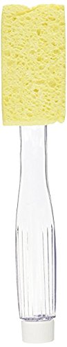 Arrow Dish Sponge w/Soap Dispenser Handle & 4 Refill Sponges - Fillable Dish Wand for Quick, Convenient Cleaning - Easy to Refill - Built-in Scrubber for Dishes & Pans