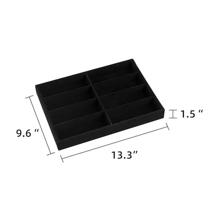 8-Slot Sunglass Organizer,Velvet Sunglass Holder for Drawer | Vanity Glass Holder,Sunglass Case For Multiple Sunglass,Sunglass Tray for Drawer,Sunglass Box for Women,Eyeglass Organizer